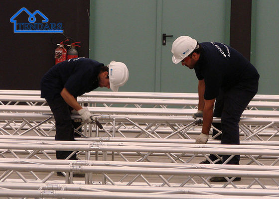 Estrutura Staging Booth Design,Custom Aluminium Stage Frame Truss para Exposição de Feiras Comerciais