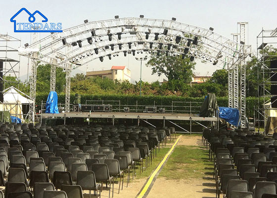 Fácil de montar grampos de truss de alumínio quadrado Estrutura de truss para concerto