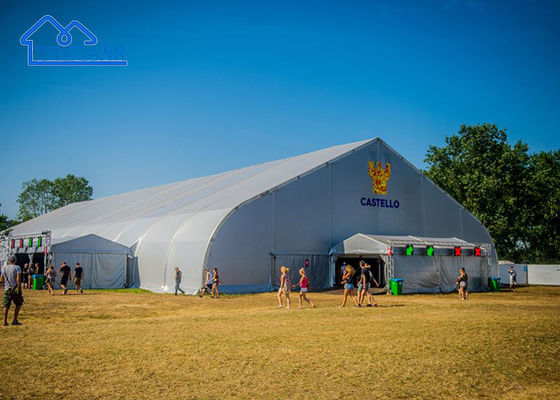 Grandes tendas curvas em forma de arco e arco grande telhado de arco grande tenda para curva varanda túnel festival evento dossel