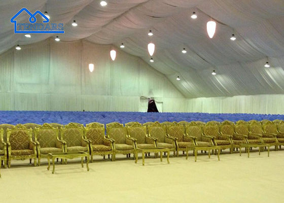 Luxo Branco, Vermelho, Tenda de Eventos Transparente Restaurante Tenda de Alumínio com Cortina e Cortina