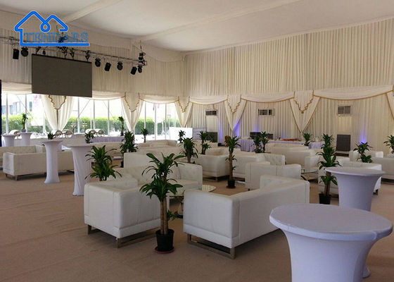 Acessórios completos Decorações ao ar livre Tenda de casamento de alumínio de luxo transparente para festa, casamento, igreja, exposição