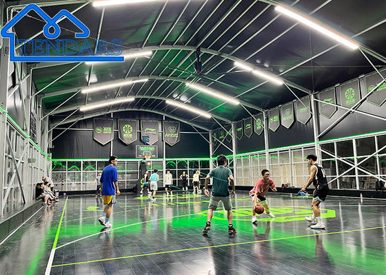 30x50m impermeável PVC Membrana Salão de Desporto Tenda Alumínio Ligação Carga de neve Rated para quadra de basquete