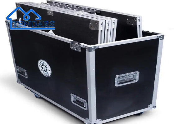 Palco portátil de alumínio customizado, palco de concerto com cortina embalada por caixa de voo