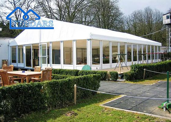 Large Clear PVC Roof Event Casamento Tendas resistentes à ferrugem Retardante de incêndio Elegante Tenda Casamento Recepções