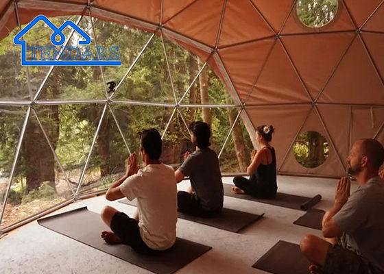 Tenda de hotel comercial ao ar livre Tenda de dom geodésico de luxo para eventos ao ar livre; acampamento