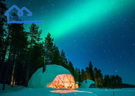 Experimente quatro estações de conforto no Hotel All Weather, Living Sunshade Dome Glamping Tent.