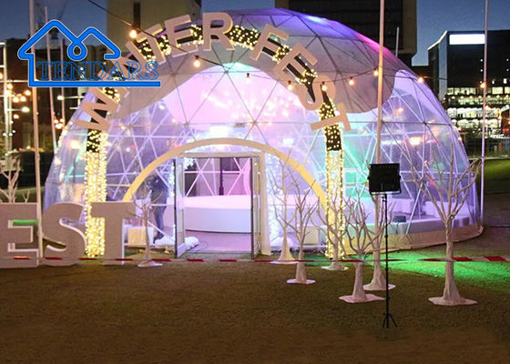 Transparente luxo grandes tendas ao ar livre para venda, Geodésico tenda de cúpula para evento de exposição de marca comercial