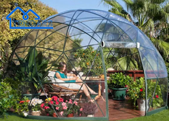Tenda inflável de PVC transparente Cúpula Tenda de iglu geodésico para festa de casamento