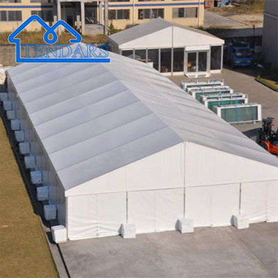 Largo Armazém móvel temporário de PVC Armazém de tenda Casa de abrigo à prova d'água Armazém lógico