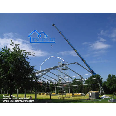 Tenda Poligonal de Canopy Para Tribunal de Basquetebol Eventos Desportivos Telhado Branco Tenda Poligonal