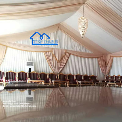 O fogo resistente UV impermeável feito sob encomenda - estrutura de alumínio retardadora do famoso do casamento do pagode branco barraca