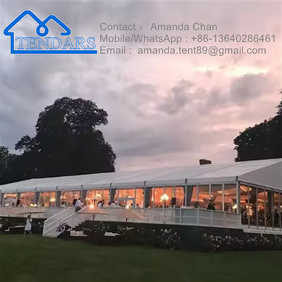 Tamanho personalizado Tenda de festa de exposição ao ar livre de alumínio branco Tenda de marcação para venda