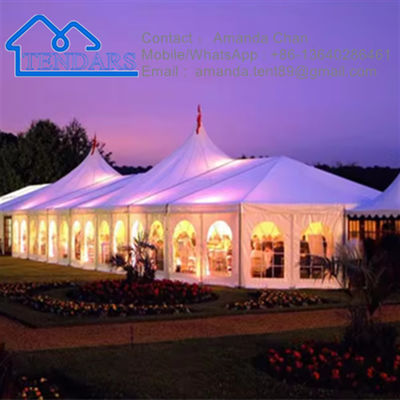 Tenda de marcação de eventos personalizados ao ar livre com cobertura de PVC para casamento, festa, evento, armazém, etc.