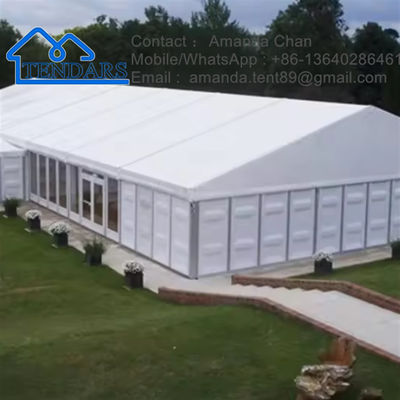Tenda exterior grande de liga de alumínio Marquee com parede de PVC para armazenamento, casamento, exposição comercial