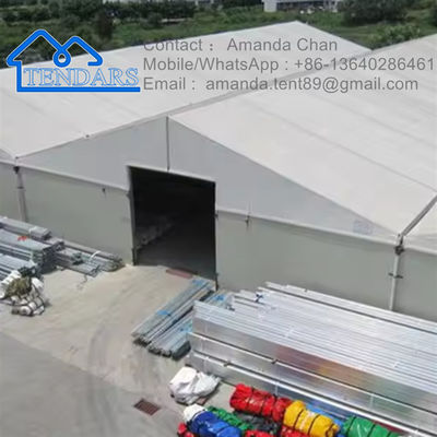 Tamanho personalizado Estrutura de alumínio à prova d'água Tenda de armazém Tenda de armazenamento de lona industrial