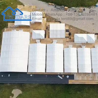 Quadro de alumínio Retardante de incêndio Branco Tenda de armazenamento industrial Tenda de canópio