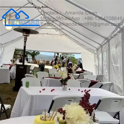 Tenda de evento de tamanho personalizado para o exterior Tenda de armazenamento de alumínio e PVC