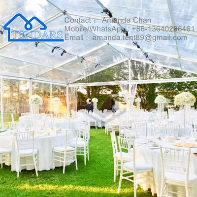 Largo, transparente, Pvc personalizado Sala de casamento ao ar livre Marquise Eventos Tenda de festa