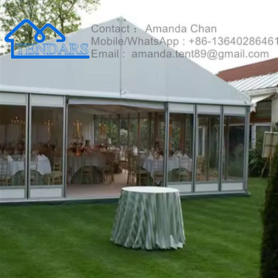 Tenda de festas de luxo de alumínio customizada Tenda de casamento de trabalho pesado Tenda de grande evento