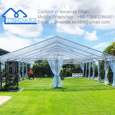 Tenda de marquete de alumínio pesado para casamento Tenda de festa de PVC transparente
