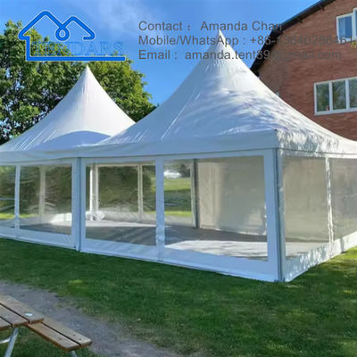 venda a retalho personalizada Canopy Alumínio Quadro Tenda de armazenamento Branco Tenda de festa Gazebo Canopy Com Paredes laterais