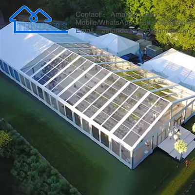 fábrica Estrutura do quadro de liga de alumínio exterior Transparente Marquee Tent Eventos de casamento Tenda de festa