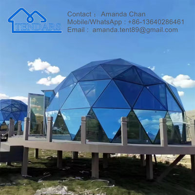 Tenda de iglu de vidro para glamping e hotel resort