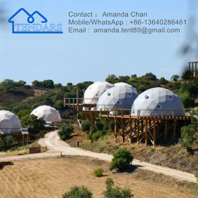 Impermeável, iglú, resistente ao sol Tenda de Inverno Dom Hotel Geodésica Tenda para acampamento ao ar livre