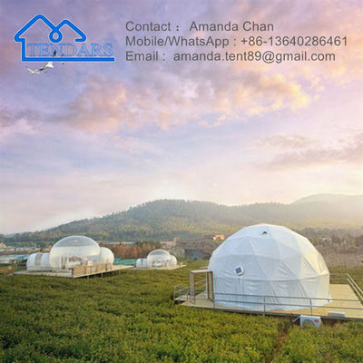 Tenda de cúpula geodésica de iglu comercial para acampamento e atividades ao ar livre