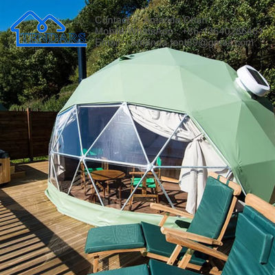 Tenda impermeável comercial geodésica de cúpula de estufa jardim iglu cúpula para glamping e hotel resort