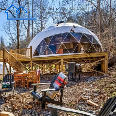 Outdoor Luxury Four Season Dome Hotel Geodésico Glamping House Dome Tenda Em Venda