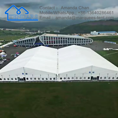 8x12m Ultra Large Hard Pressed Extruded Aluminum Alloy 6061/T6 Partida Marquee Tent Paredes laterais removíveis com janelas