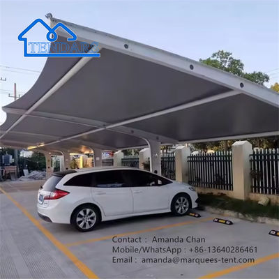 Tenda de tensão de membrana de PVDF à prova d'água exterior com estrutura de aço