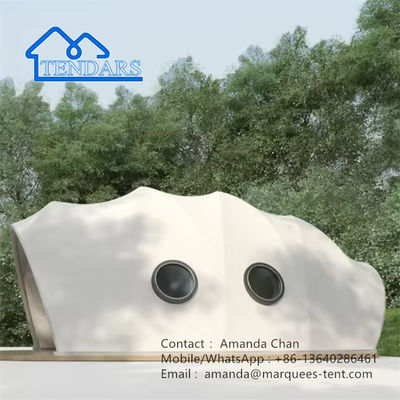 Luxo personalizado PVDF em forma de casulo Resort Hotel Tent para eventos ao ar livre
