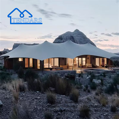 Tenda pré-fabricada de luxo à prova d'água para eventos ao ar livre