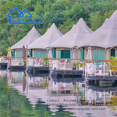 Pvdf Safari Camp Hotel Tent Waterproof Fire Retardant Tent Para Glamping Resort