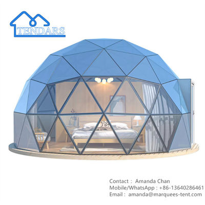 Tamanho personalizado Grande Glamping Dome Tenda estilo hotel para acampar em família
