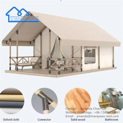 900D Impermeável Tenda de acampamento individual Camping Outdoor Safari Hotel Luxury Canvas Tent
