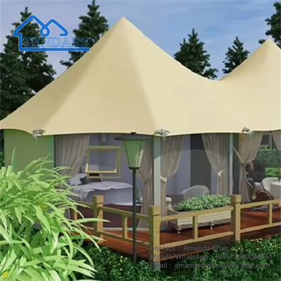 Estrutura galvanizante de imersão a quente ao ar livre Impermeável Camping Hotel Tenda para Resort