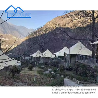 Barraca Glamping exterior das barracas impermeáveis ​​selvagens do deserto do estilo do hotel de luxo exterior