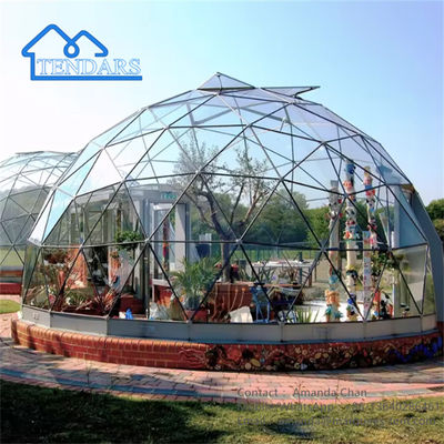 Fábrica Impermeável Alumínio Geodésico Glamping Dome Tendas Casa Com Banheiro