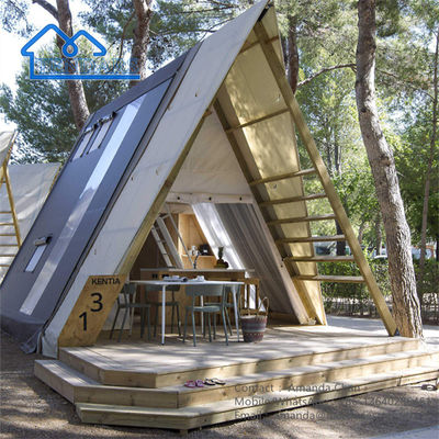 Tenda de hotel de luxo de tecido espessado Canopy Camping Safari Tenda ao ar livre