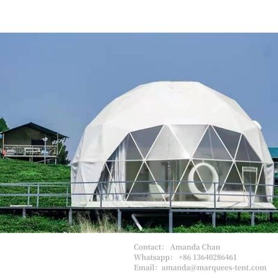 Novo design personalizado Glamping Dome Tenda Dome Tendas de vidro exterior Dome Tend Banheiro exterior