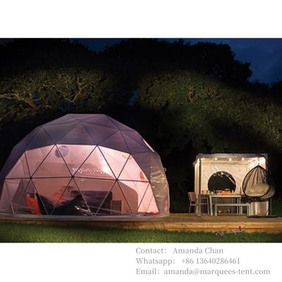 Branco, transparente, tamanho personalizado Tenda exterior geodésica de cúpula Tendas de acampamento de cúpula para venda