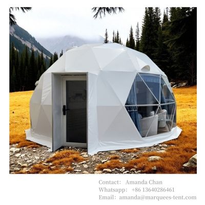 20m2 impermeável \ resistente ao fogo \ resistente ao vento Safari Glamping Tent Luxury Resort Igloo Dome Hotel