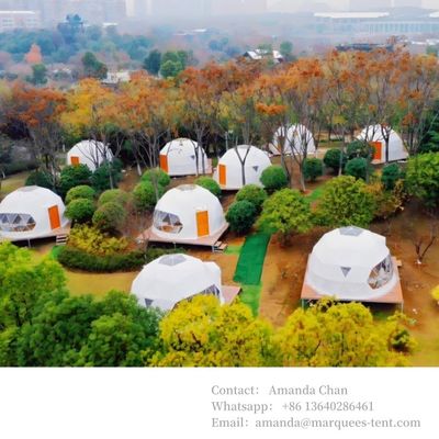 6m 6-8 pessoas Transparente Glamping Hotel Igloo Geodésico Cúpula Tenda Para atividades ao ar livre