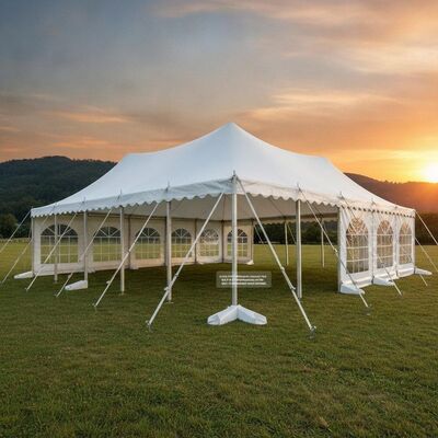 Extra espessa 950gm PVC Heavy Duty Party Marquee Tent com 6061-T6 Alumínio estrutura de liga e 85 km/h resistência ao vento