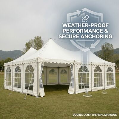Exposição de moda Festa Marquise Tendas A-Frame Impermeável Elegante Design de Pista Oval Canopy Estrutura