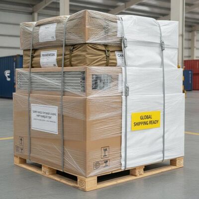 Grau de exportação Container Loading Party Marquee Tent Complete Packaging System Fumigated Pallet Global Shipping Ready