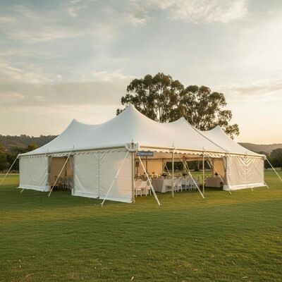 Premium Modular Party Marquee Tent System Frame de alumínio Conexão de calhas impermeável Local de evento de casamento australiano